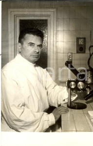 Fotografia d epoca originale 1957 PARIS Etienne WOLFF obtient le PRIX JAFFE pour la biologie Photo 13x18 1