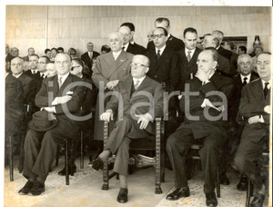 Fotografia d epoca originale 1959 MILANO Presidente Giovanni GRONCHI inaugura 37 Fiera Campionaria Foto 1