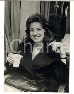 Fotografia d epoca originale 1973 LONDON Mary O  CONNOR prima impiegata all estero dopo l ingresso nel MEC 1