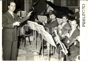 Fotografia d epoca originale 1956 NAPOLI Festival Canzone Napoletana  Luigi VINCI con l orchestra Foto 1