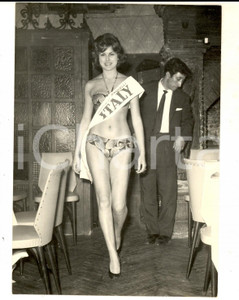 Fotografia d epoca originale 1960 ROMA Anna RANALLI rappresentante dell Italia al concorso MISS EUROPA Foto 1
