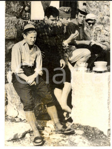 Fotografia d epoca originale 1959 SAN MARTINO DI VALMASINO I quattro alpinisti prima della tragica scalata 1