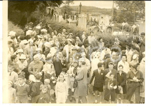 Fotografia d epoca originale 1960 WEMAERSCAPPEL / MONT CASSEL RÃ©union 250 membres famille REUMAUX Photo 1