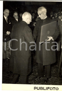 Fotografia d epoca originale 1954 ROMA Vicepresidente Sarvepalli RADHAKRISHNAN riceve laurea ad honorem Foto 1