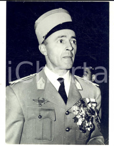 Fotografia d epoca originale 1963 MADRID Ex colonnello Jean GARDES in partenza per l Argentina Foto 1