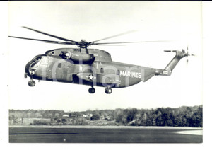 Fotografia d epoca originale 1964 US AIR FORCE Elicottero SIKORSKY CH53A Stallione del mare Foto 20x13 cm 1