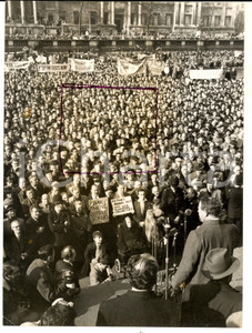Fotografia d epoca originale 1958 LONDON Trafalgar Square jammed for rally against HBomb tests Photo15x20 1