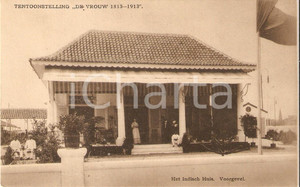 Cartolina originale da collezione 1913 AMSTERDAM Tentoonstelling DE VROUW Patio of indian house Cartolina FP NV 1