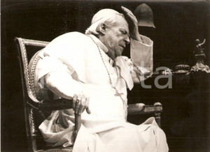 Fotografia d epoca originale 1963 ROMA  TEATRO VALLE Cesco BASEGGIO nella commedia PAPA SARTO Foto 18x13 cm 1