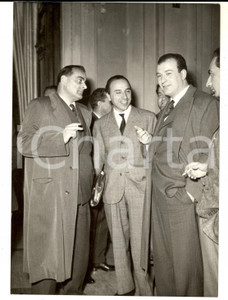 Fotografia d epoca originale 1957 ROMA Delegati sindacali ricevuti da SEGNI per questione parastatali Foto 1