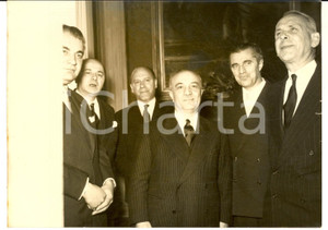Fotografia d epoca originale 1959 ROMA Amintore FANFANI riceve Commissione Europea Energia Atomica Foto 1