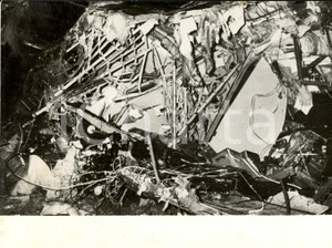 Fotografia d epoca originale 1960 ANKARA Incidente volo CARAVELLE SAS COPENHAGENIL CAIRO  I rottami Foto 1