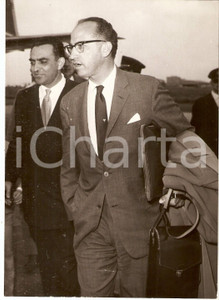 Fotografia d epoca originale 1958 ROMA Jonas Edward SALK Scopritore del vaccino antipoliomelite Foto 13x18 1