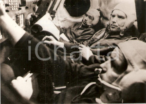 Fotografia d epoca originale 1971 SOYUZ 10 Vladimir SATALOV Aleksej ELISEEV Nikolaj RUKAVISNIKOV Foto 18x13 1