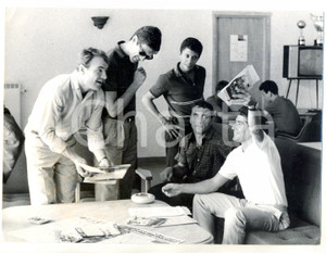 Fotografia d epoca originale 1963 MILAN CALCIO JosÃ© ALTAFINI Cesare MALDINI Amarildo Tavares DE SILVERA Foto 1