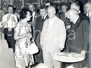 Fotografia d epoca originale 1962 MOSCA Nikita KRUSCEV all inaugurazione industria CHESI  Foto 1