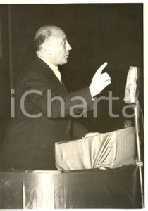 Fotografia d epoca originale 1957 FIRENZE  Congresso ACLI  Discorso del prof. Luigi GEDDA Foto 13x18 cm 1