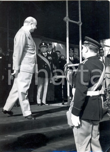 Fotografia d epoca originale 1960 ROMA  108Â° Anniversario P.S.  Mario SCELBA consegna decorazioni al valore 1