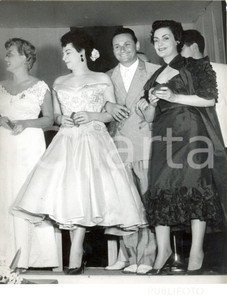 Fotografia d epoca originale 1954 GENOVA Flo SANDON S Katyna RANIERI al Festival della Canzone Francese 1