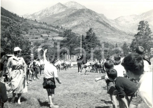 Fotografia d epoca originale 1956 CASELLA MONTEMAGGIO Colonia ANSALDO  Bambini ripresi mentre giocano Foto 1