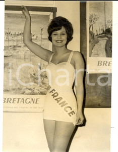 1961 PARIS MAISON DE LA BRETAGNE La nouvelle MISS FRANCE Michèle WARGNIER *Photo