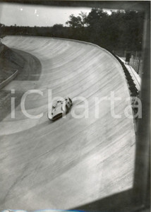 Fotografia d epoca originale 1955 AUTODROMO DI MONZA AndrÃ© SIMON prova la monoposto MERCEDES BENZ W196 Foto 1