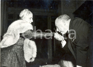 Fotografia d epoca originale 1955 SAINT VINCENT Convegno Drammaturgia  Guglielmo GIANNINI Lucia ANTONELLI 1