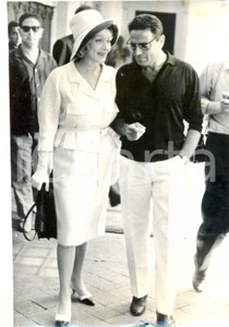 Fotografia d epoca originale 1962 TAORMINA Assegnazione DAVID DONATELLO  Marlene DIETRICH Raf VALLONE Foto 1