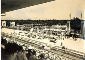 Fotografia d epoca originale 1958 MONZA  500 MIGLIA Premio ESSO  Monoposto sulla griglia di partenza Foto 1