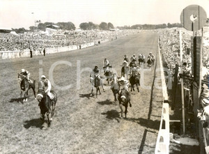Fotografia d epoca originale 1959 EPSOM DERBY  Harry CARR wins the race on horse Parthia Photo 20x15 cm 1