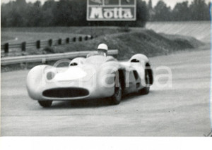 Fotografia d epoca originale 1955 MONZA  Gran Premio d Italia  Juan Manuel FANGIO su MERCEDESBENZ W196 1