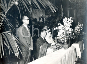 Fotografia d epoca originale 1957 GENOVA  Matrimonio famiglia Penitenti  Gli sposi con i testimoni Foto 1