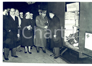 Fotografia d epoca originale 1953 AMSTERDAM WATERSNOODRAMP Aiuti Croce Rossa Italiana pro alluvionati Foto 1