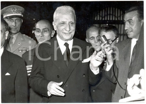 Fotografia d epoca originale 1955 ROMA Quirinale  Formazione nuovo governo  Enrico DE NICOLA Foto 18x13 1
