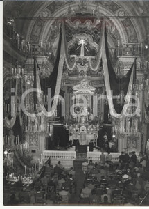 Fotografia d epoca originale 1961 BORZONASCA Festa SS. Cristo Miracoloso  Fedeli ascoltano la messa Foto 1
