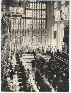 Fotografia d epoca originale 1953 LONDON St. George Chapel  Queen Mary s funeral Photo 15x20 cm 1
