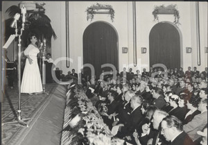 Fotografia d epoca originale 1954 FESTIVAL SANREMO Flo SANDON S canta Rose e Non Ã¨ mai troppo tardi 1