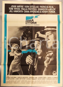Materiale cinematografico d’epoca 1965 PRIMA VITTORIA In Harm s Way  John WAYNE Manifesto PRIMA EDIZIONE 100x140 1