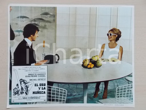 Materiale cinematografico d’epoca 1970 L OURS ET LA POUPÃ‰E Brigitte BARDOT JeanPierre CASSEL Lobby card 34x27 cm 1