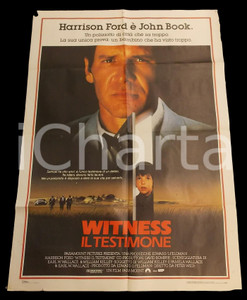 Materiale cinematografico d’epoca 1985 WITNESS Il testimone  Harrison FORD Kelly McGILLIS Manifesto 100x140 cm 1