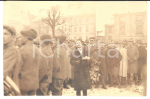 Fotografia d epoca originale 1920 VARSAVIA Spedizione italiana  Cerimonia con autorità polacche Foto 3 1
