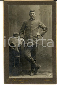 Fotografia d epoca originale 1910 ca TORINO REGIO ESERCITO  Ritratto ufficiale ARTIGLIERIA  Foto GNEMMI 1