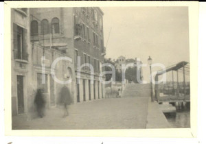 Fotografia d epoca originale 1917 VENEZIA Fondamenta delle Zattere ai Gesuati  Pensione CALCINA Foto 8x6 cm 1