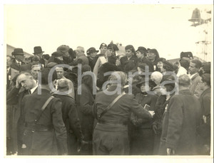 Fotografia d epoca originale 1937 ROMA CIAMPINO Benito Mussolini al XIV Annuale Regia Aeronautica Foto 23x17 1