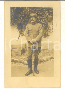 Fotografia d epoca originale 1917 FINALBORGO Ritratto dell ufficiale COLASETTI  Foto cartolina FP VG 1
