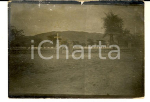 Fotografia d epoca originale 1936 AOI ETIOPIA Cimitero MAI LAHLA Eccidio GONDRAND  Tombe operai Foto 9x6 1