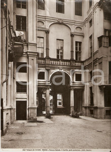 Fotografia d epoca originale 1950 ca TORINO Palazzo Spinola  Cortile interno Foto artistica ALINARI 20x25 1
