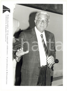 Fotografia d epoca originale 1997 ROMA Armando COSSUTTA presidente di Rifondazione Comunista Foto 17x24 cm 1