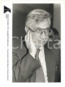 Fotografia d epoca originale 1996 ROMA Ritratto di Antonio FAZIO governatore della Banca d Italia Foto 17x24 1