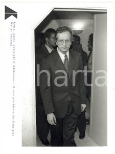Fotografia d epoca originale 1996 ROMA Ritratto Walter VELTRONI vicepresidente del Consiglio Foto 17x24 cm 1